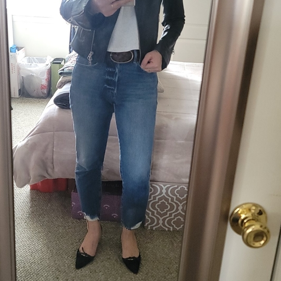 Aritzia Richards Leather Biket Jacket - Picture 3 of 14